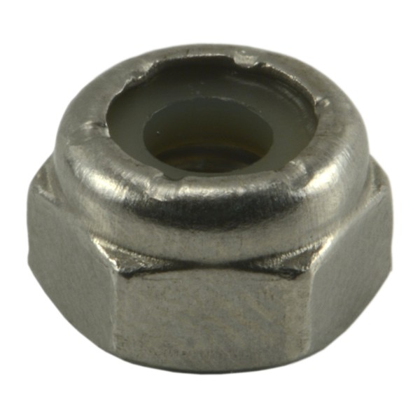 Midwest Fastener Nylon Insert Lock Nut, #10-24, 18-8 Stainless Steel, Not Graded, 100 PK 05287